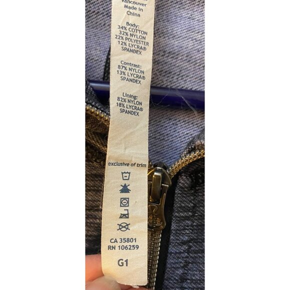 LULULEMON Devine Zip Strech Jacket Womens size 4 Black - Picture 6 of 6